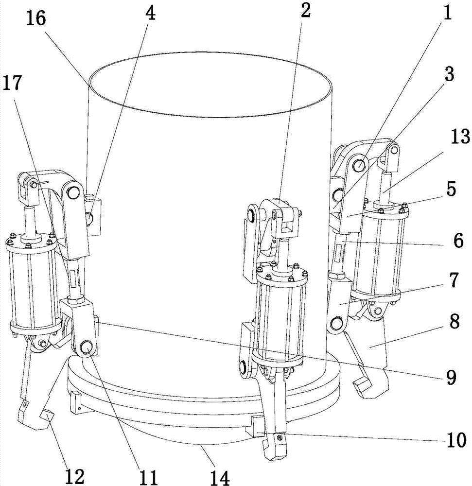 Low-resistance high-efficiency locking method and device for quick opening valve of pressure container