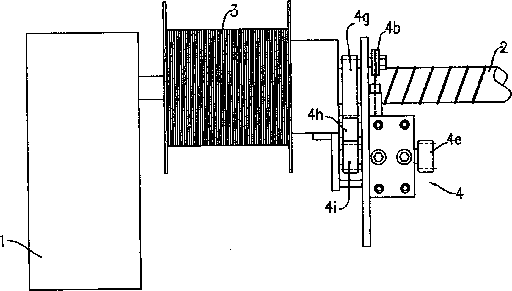 Wire feeder for plastic hose steel wire winding machine