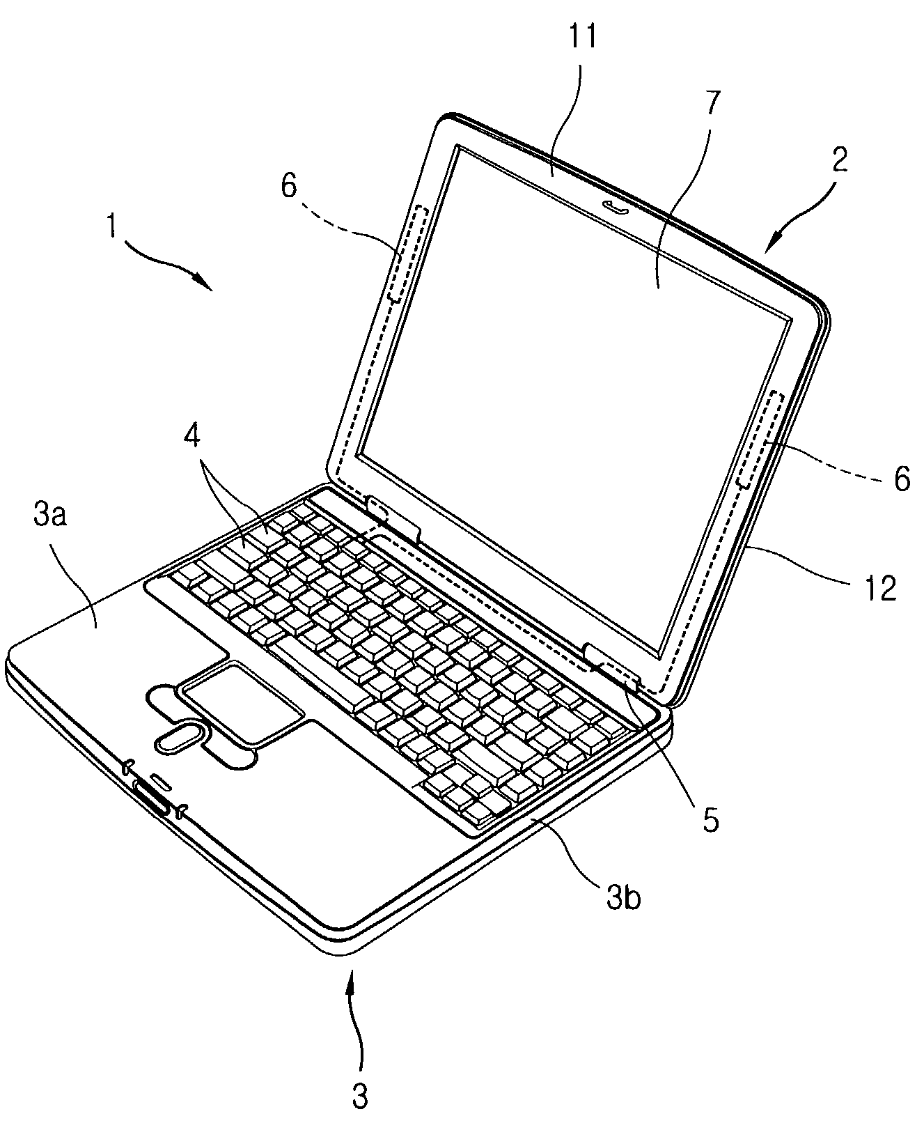Multi-band antenna and notebook computer with built-in multi-band antenna
