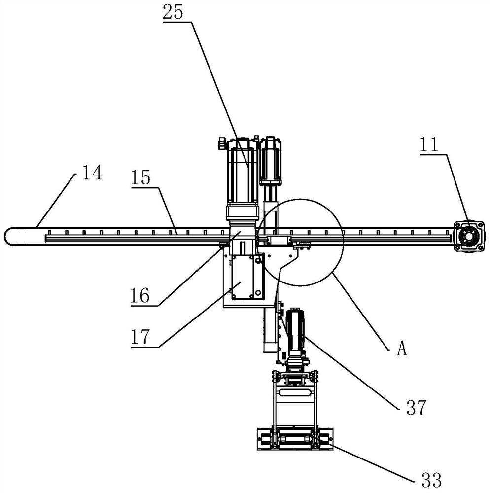 Five-axis linage automatic grouping device