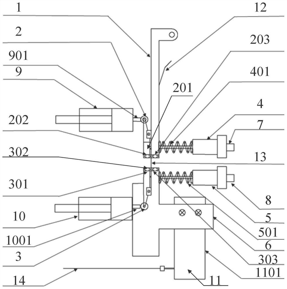 A testing device suitable for short protein fibers