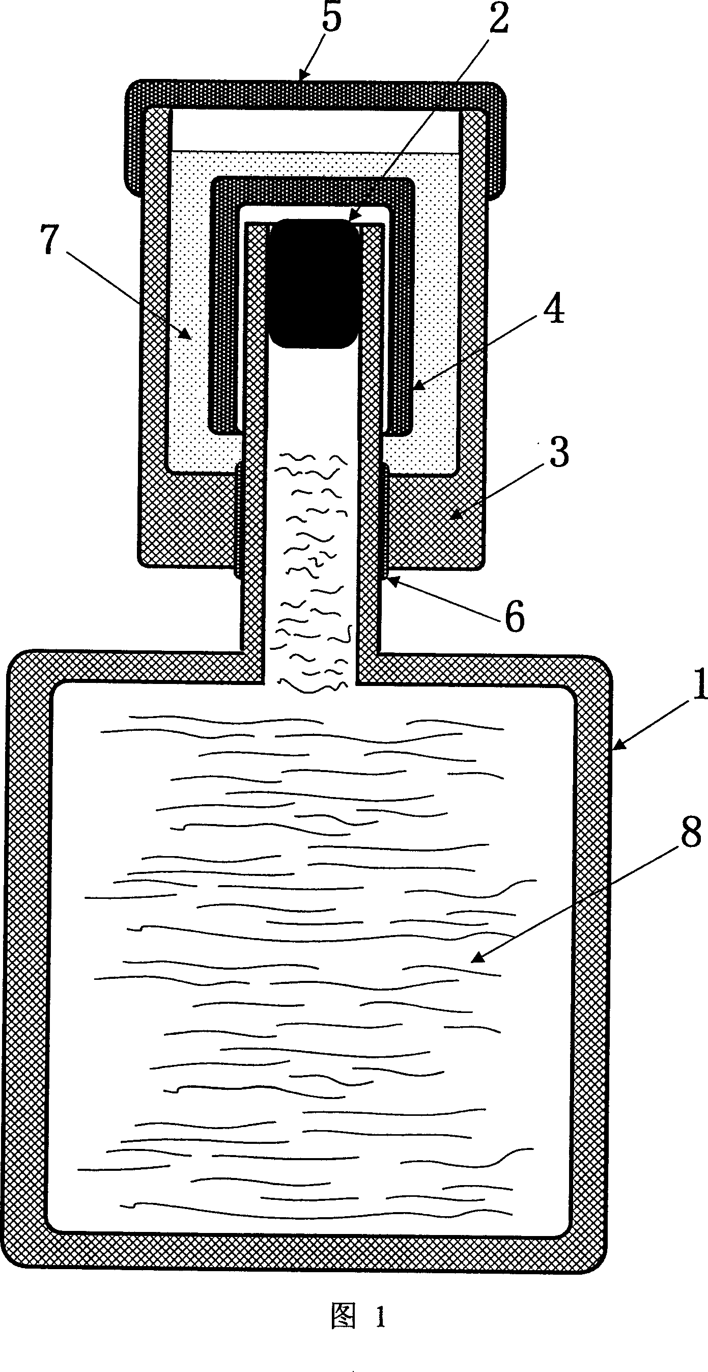 Method and device for storing wine