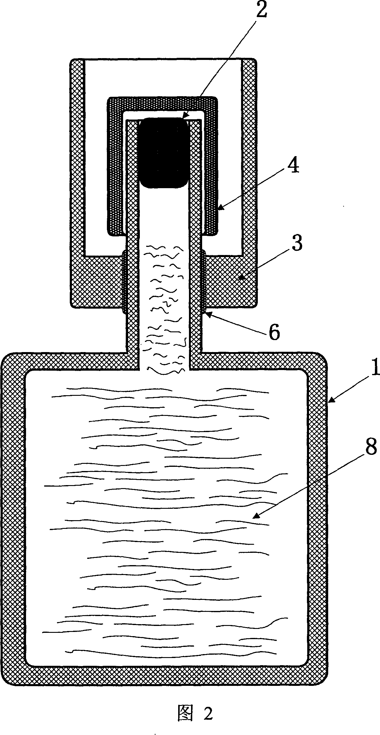 Method and device for storing wine