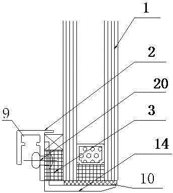 Embedded glass supporting plate