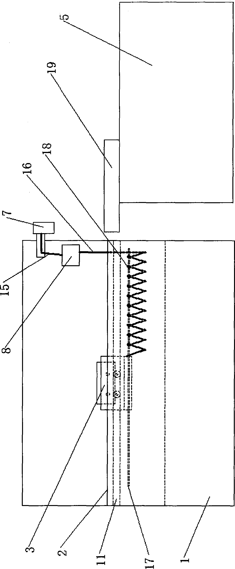Clamping device for machine tool feeding