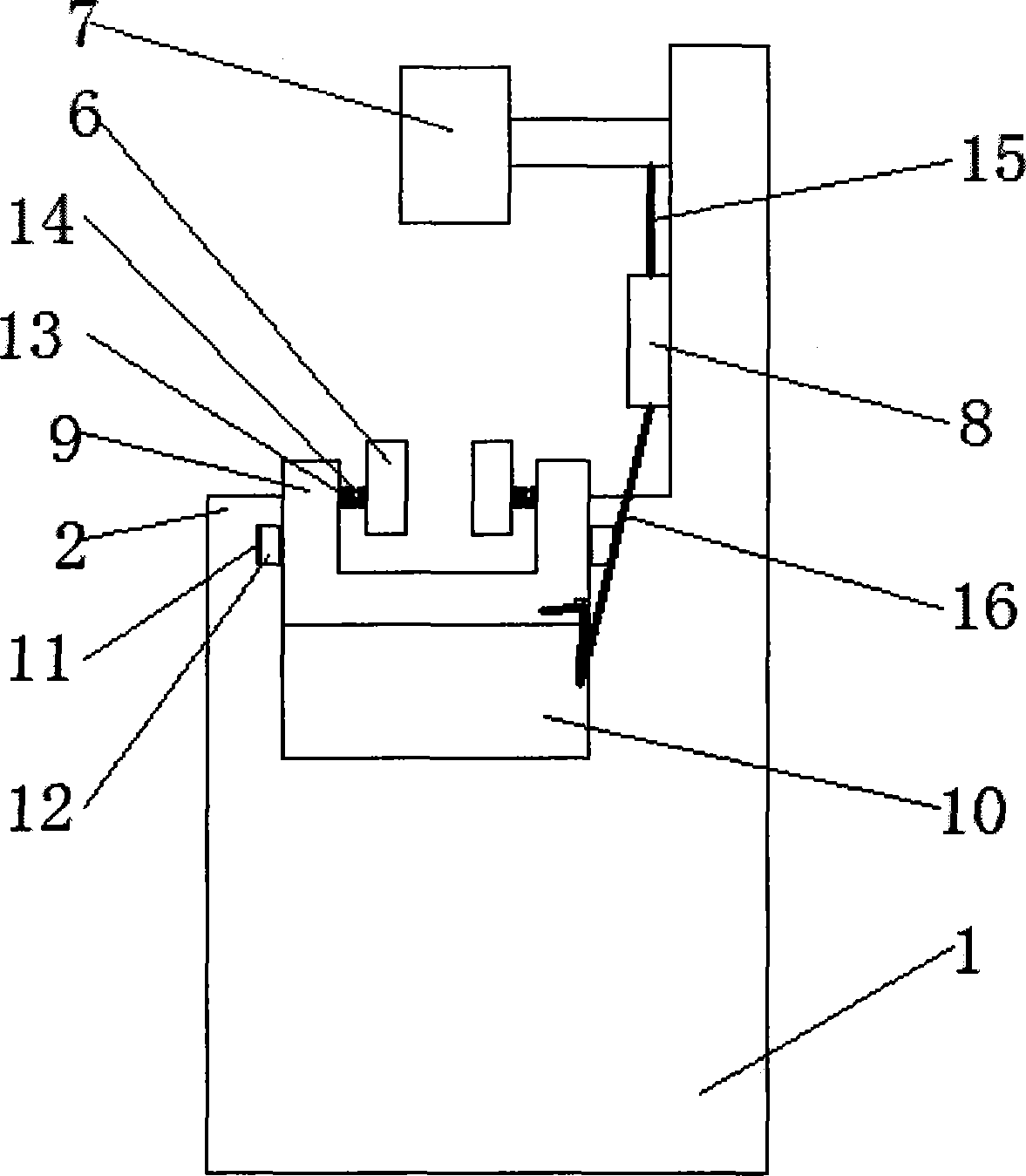Clamping device for machine tool feeding