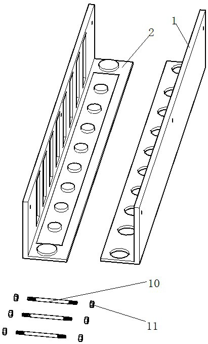 An l-shaped open permanent beam formwork