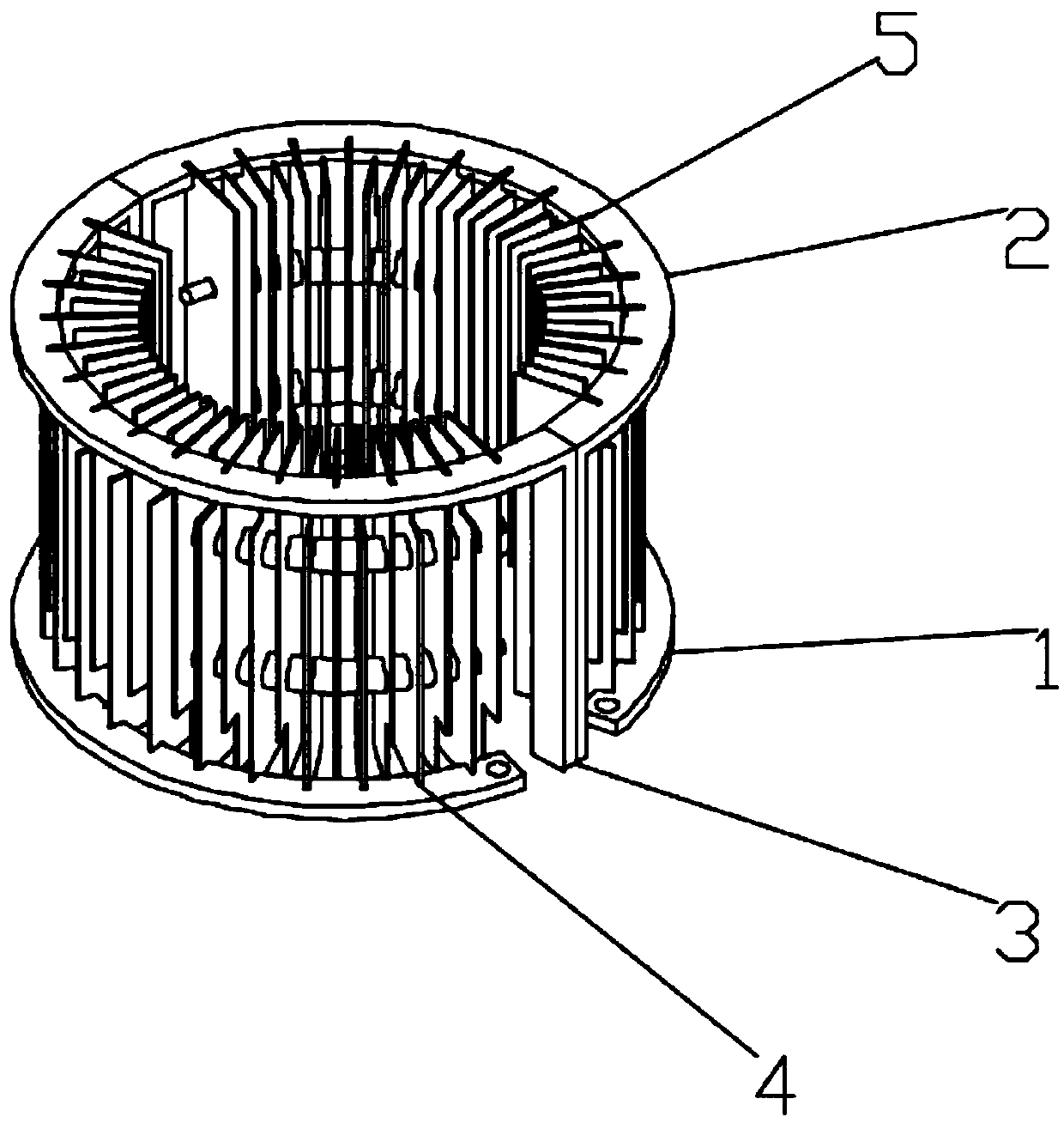 A drain pole piece structure