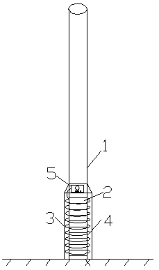 Electric wire pole safety protection anti-collision paint