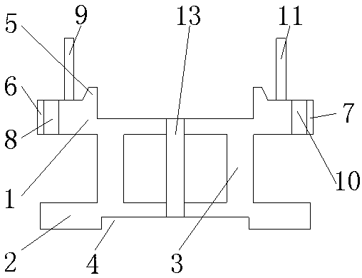 A transformer skeleton with shielding function