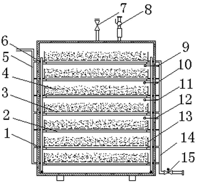 Multifunctional intermittent expansion solid-state fermentation tank