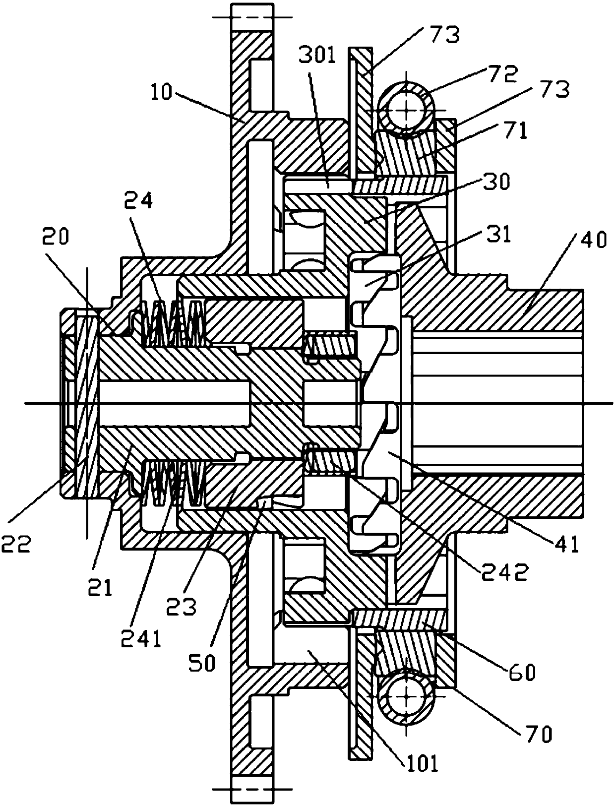 Mechanical end tooth clutch