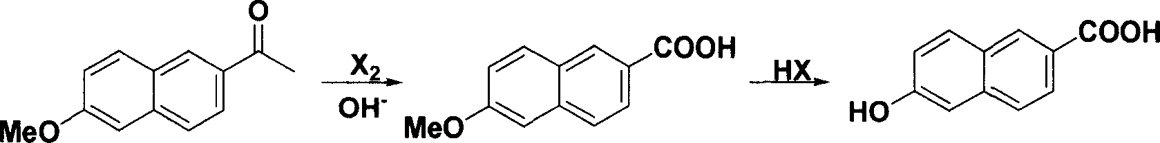 Method for synthesizing 6-hydroxy-2-naphthoic acid