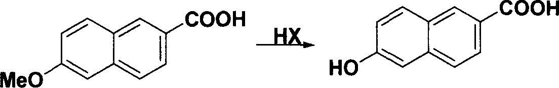Method for synthesizing 6-hydroxy-2-naphthoic acid