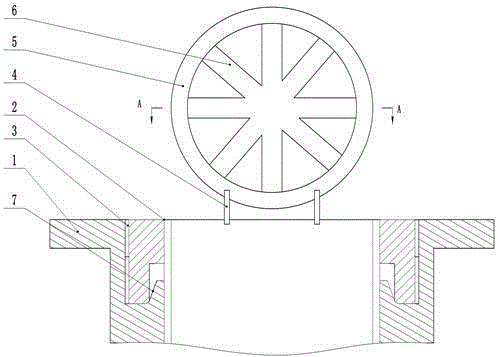 Anti-freezing well cementing ring