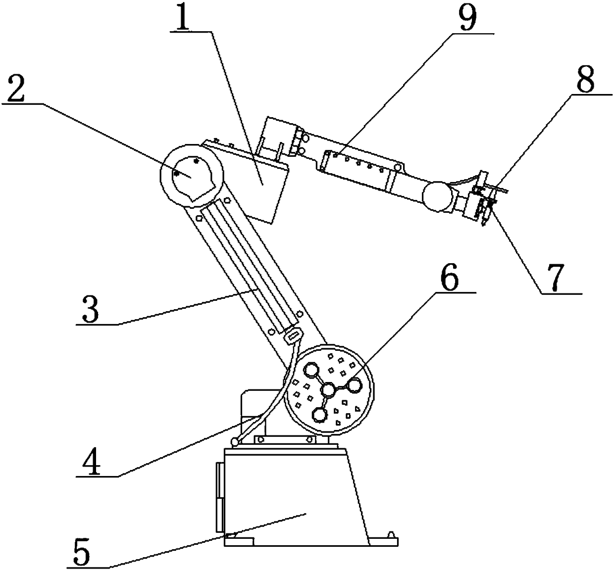 Medical mechanical arm for assisting in operations