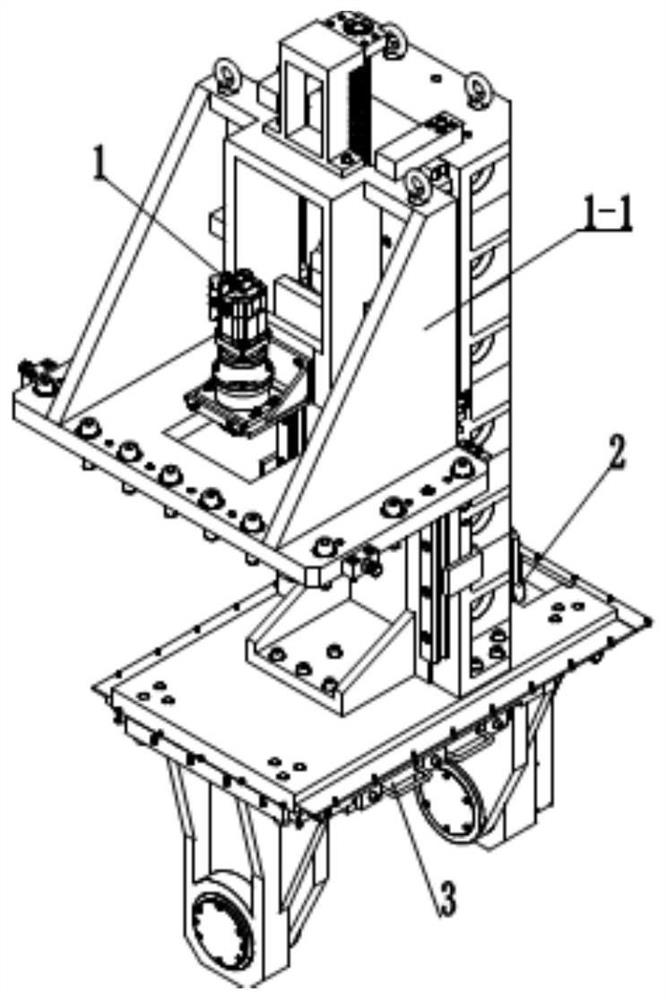 Inverted swing worktable of multi-line cutting machine