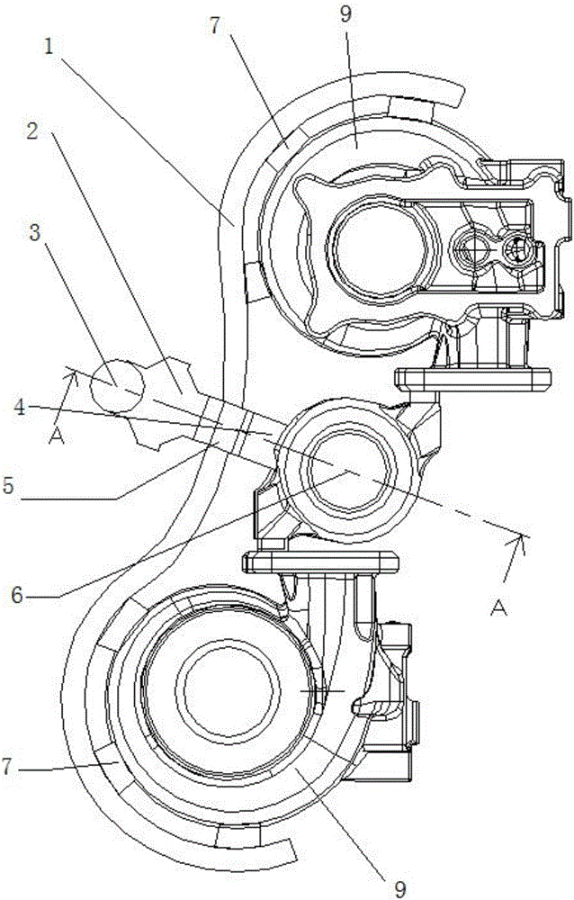 Casting method for turbine shell