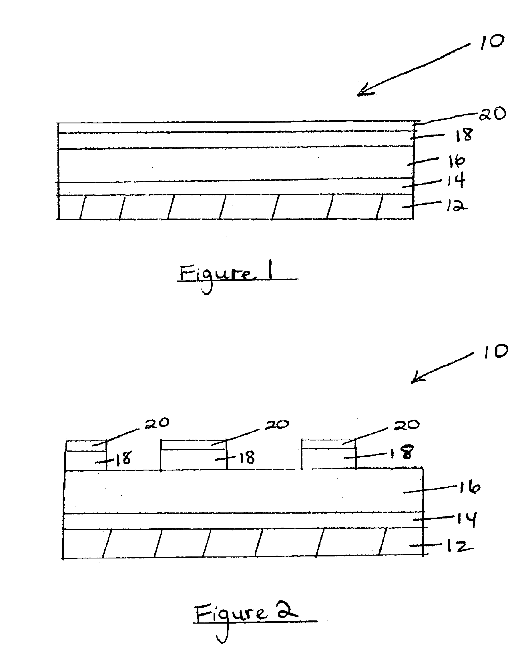 Laser ablation method for patterning a thin film layer