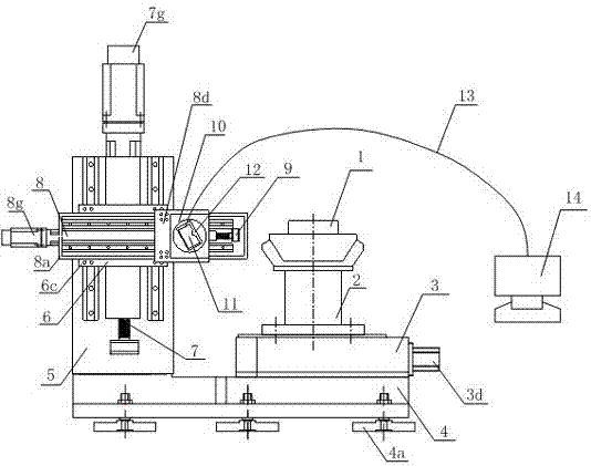 Multi-tooth online detection device and method for precision forging of straight-tooth conical gear