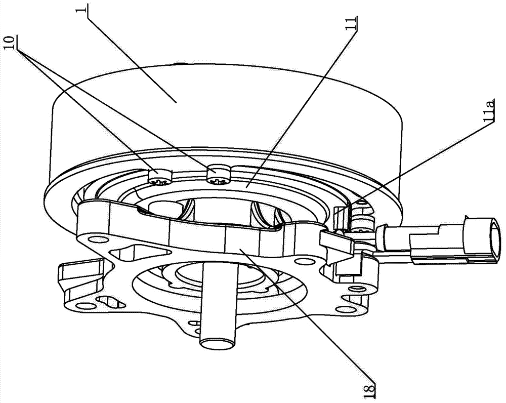 Centrifugal electromagnetic clutch and water pump with centrifugal electromagnetic clutch