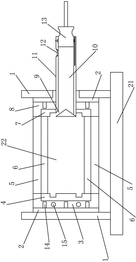 Squirrel cage motor rotor die casting device and method
