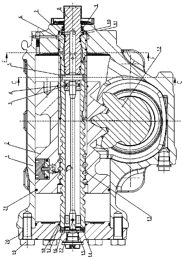 Recirculating ball power steering gear valve element, screw rod assembly with valve element and light hand-power steering gear with valve element