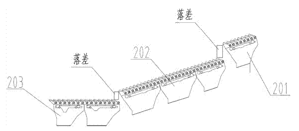 Garbage burning equipment with forward-pushing three-section type cooling high-pressure loss fire grate and method for burning garbage by using garbage burning equipment