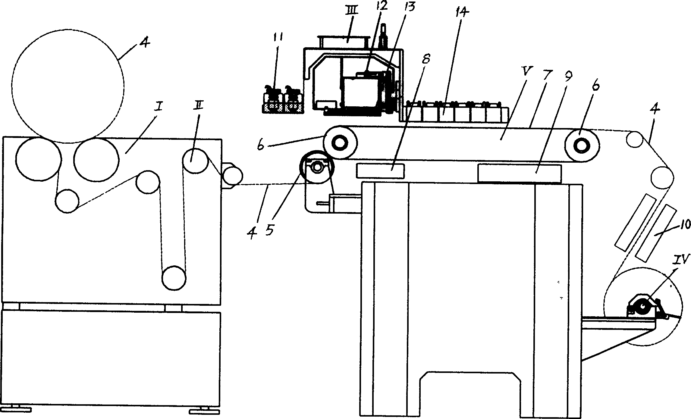 Conduction band digital code spray-jet printing machine