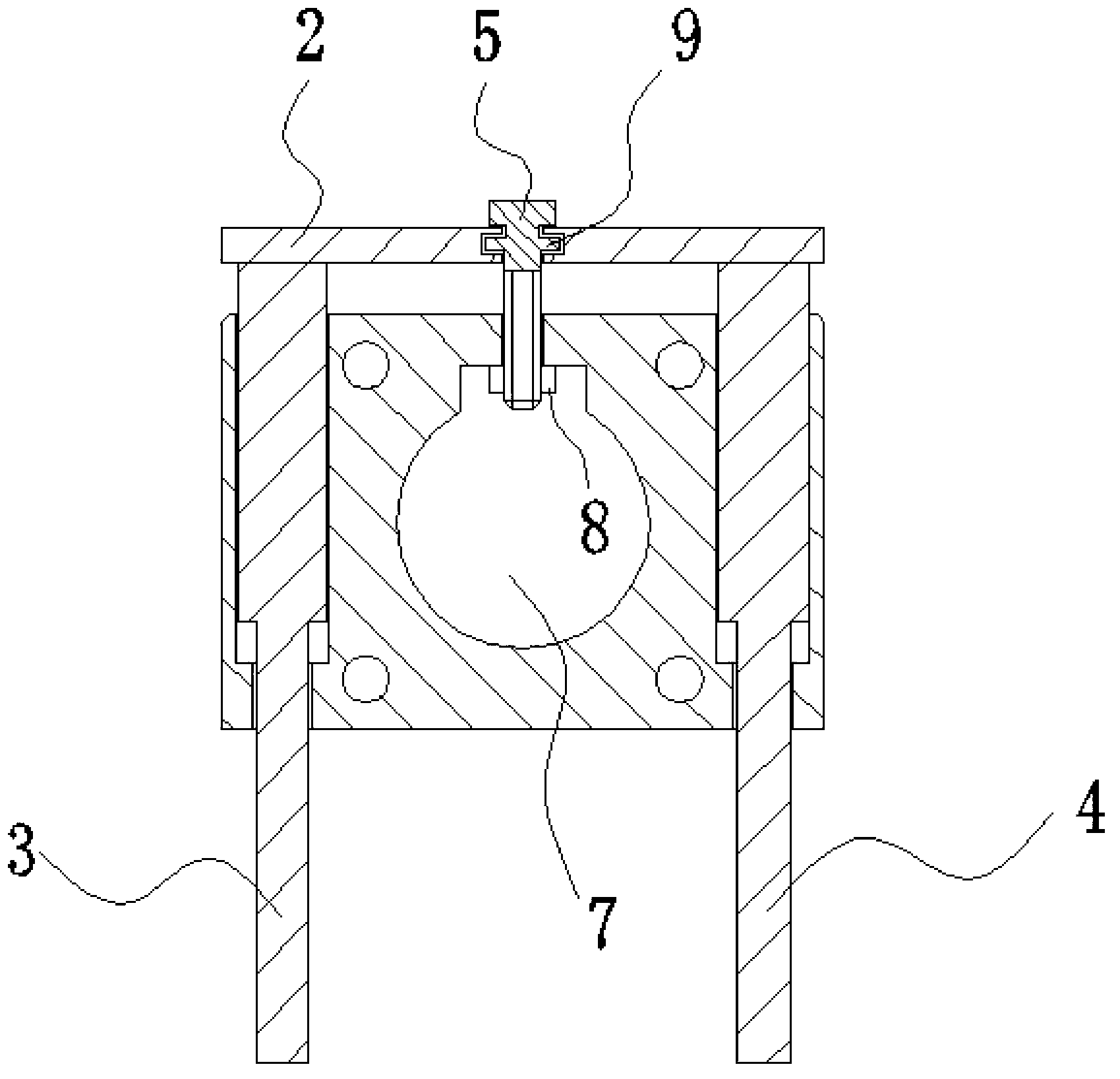 Cylinder support of quilting machine