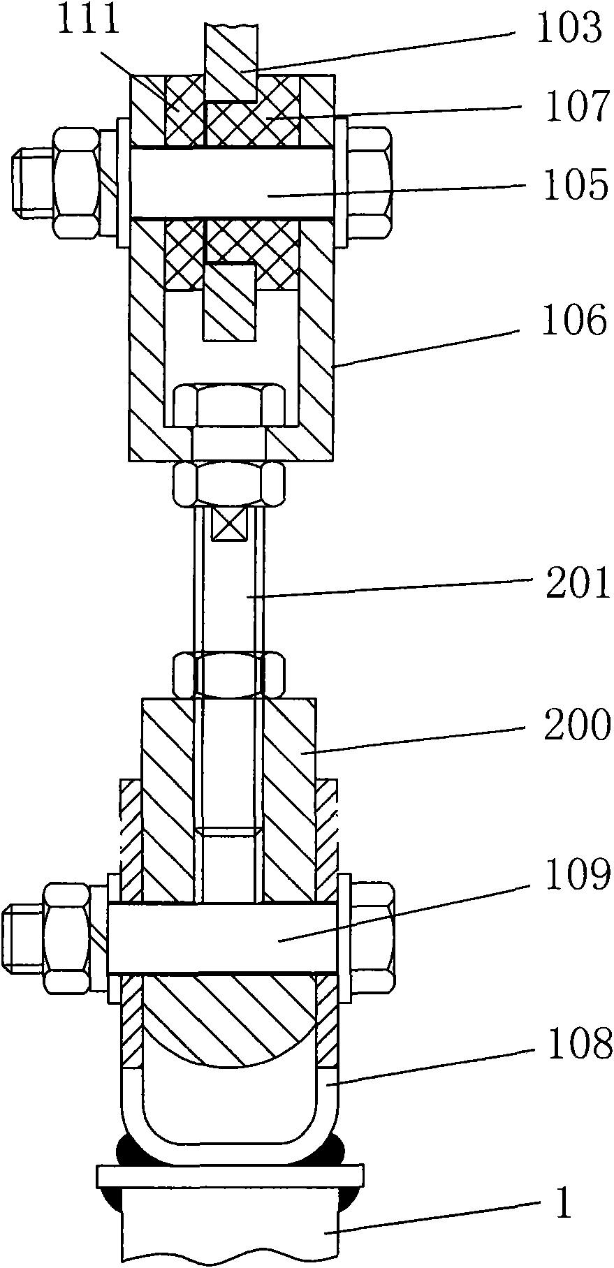 Insulating structure of subway shielding door system and civil engineering structure