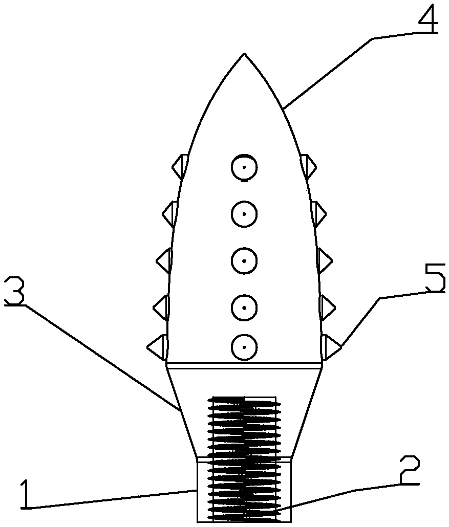 Bionic dental implant with denticles and production method thereof