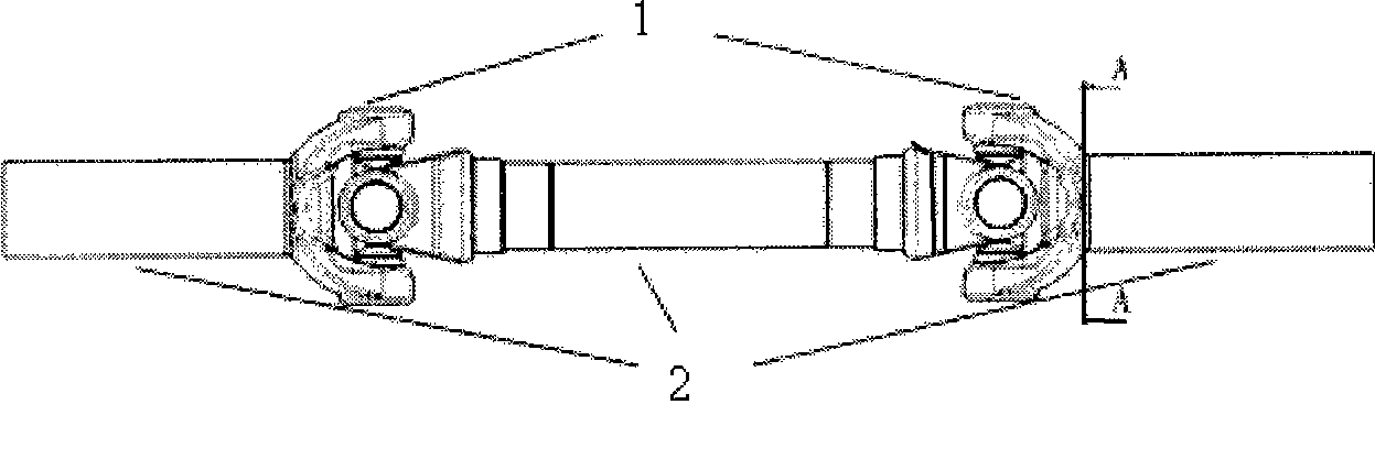 Composite structure of transmission shaft end cross coupling