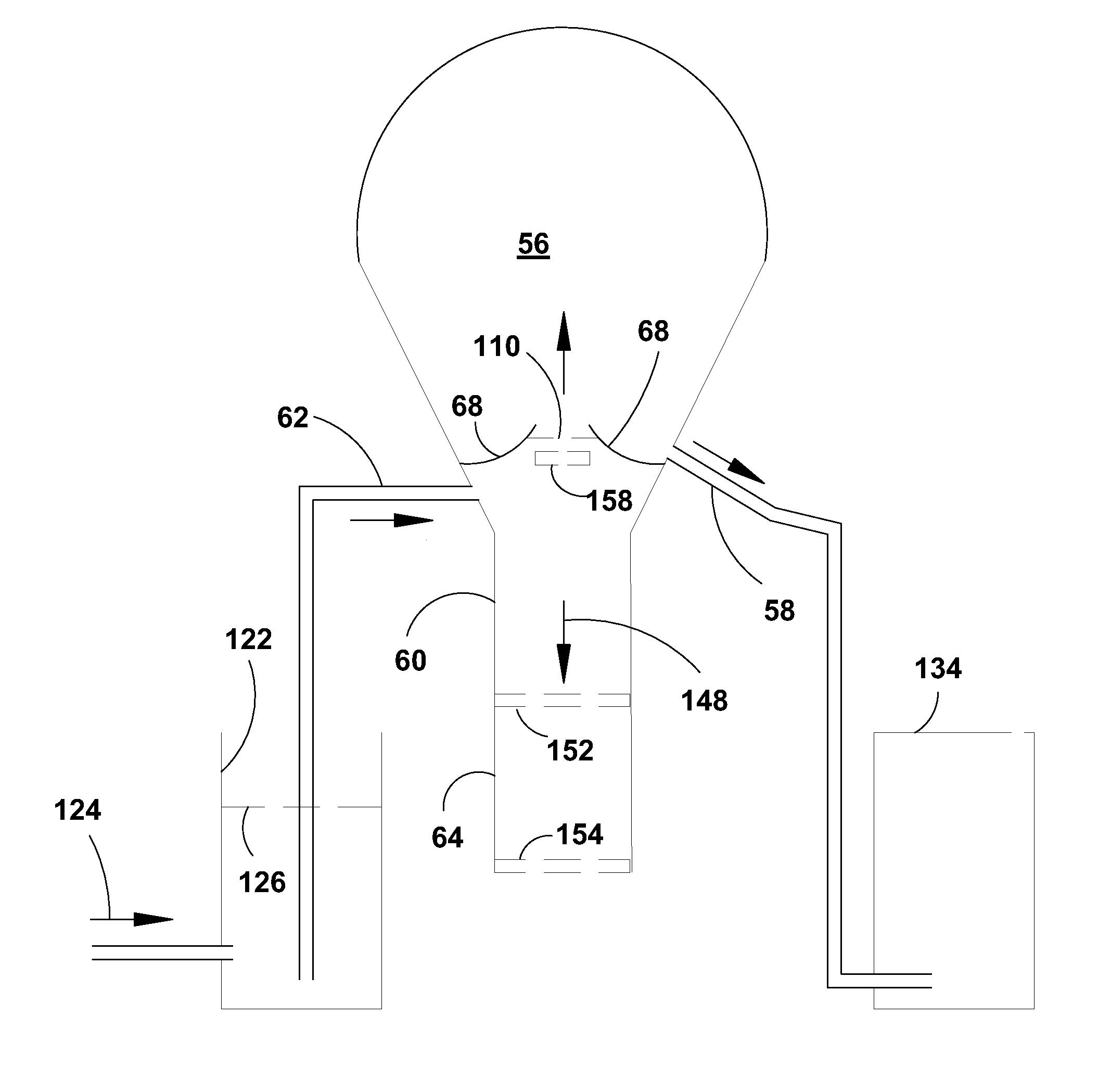 System for concentrating industrial products and by-products