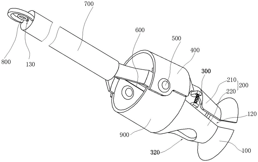 Tennis ball picker with ball pickup clip