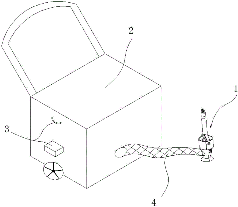 Tennis ball picker with ball pickup clip