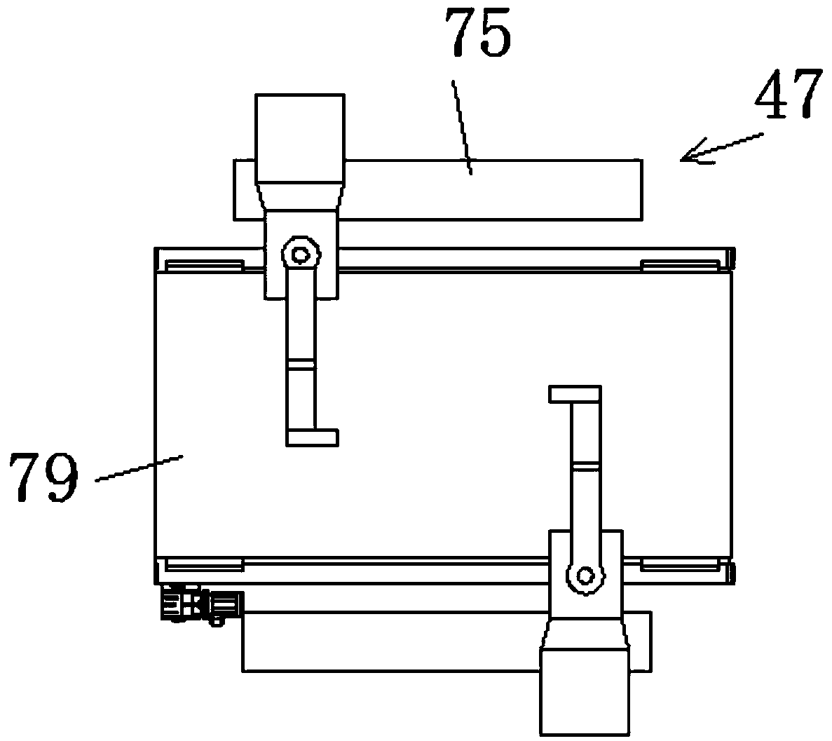 Quartz stone plate robot material distributing system and method