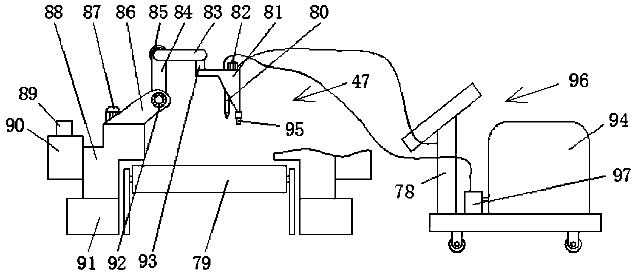 Quartz stone plate robot material distributing system and method