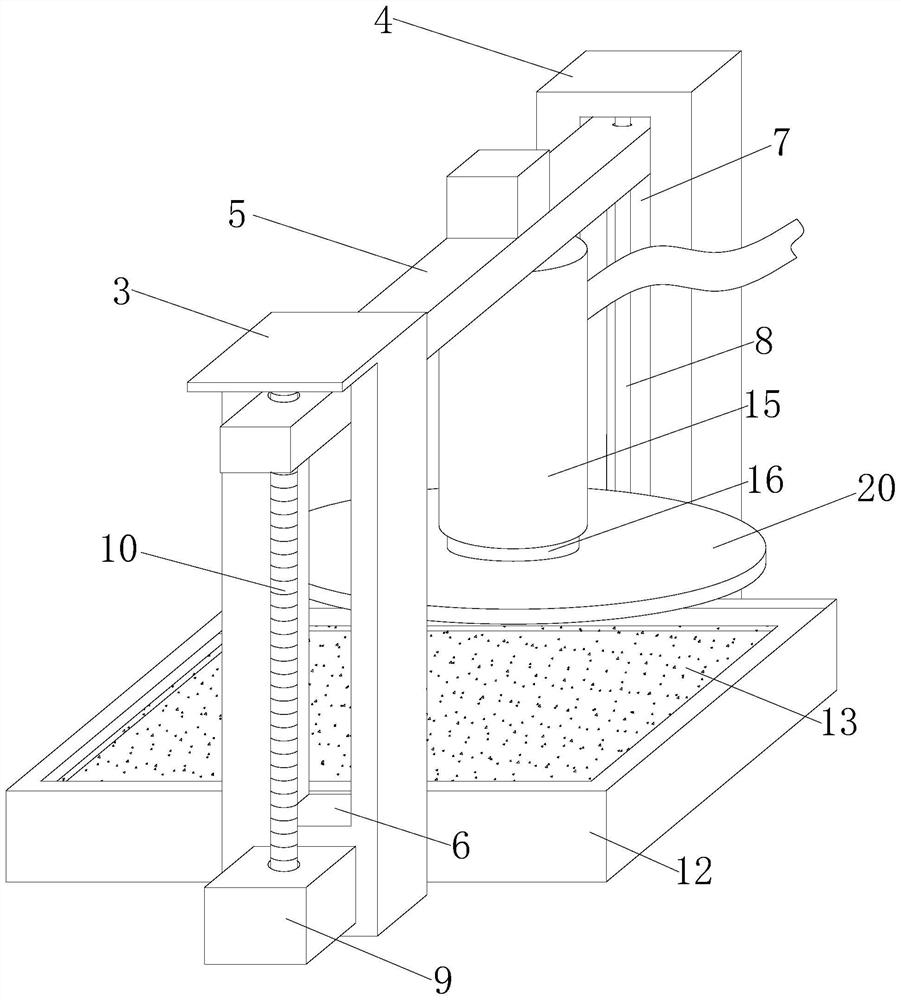 Rotary water sprayer device of numerical control machine tool