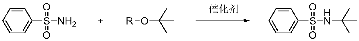 A kind of synthetic method of n-tert-butylbenzenesulfonamide