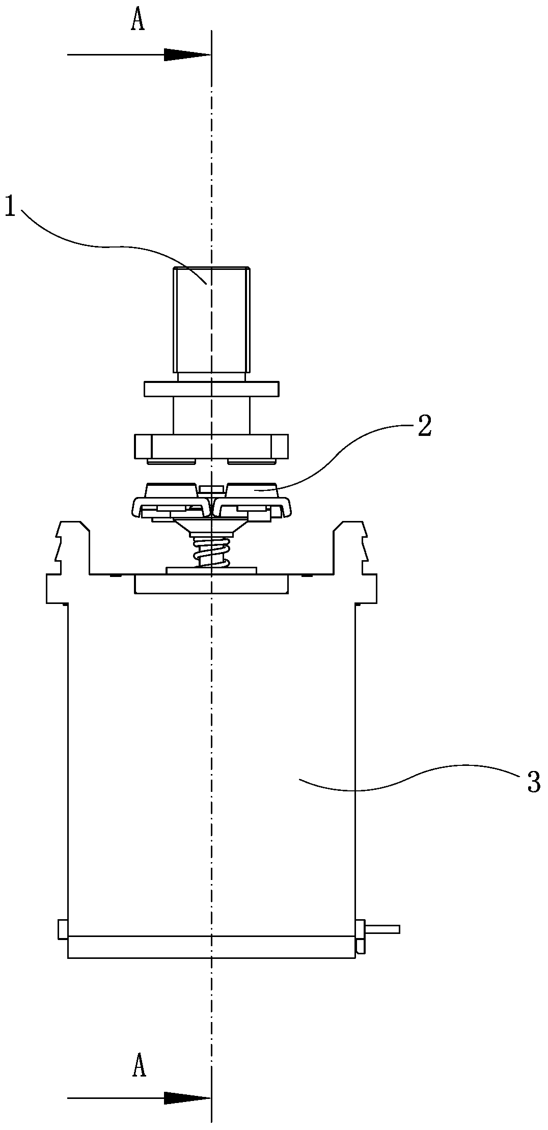 Direct-acting relay with a double-bridge structure