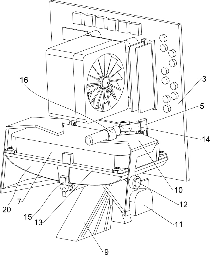 Computer with display card protection function