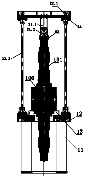 Direct-drive traction motor rotating shaft sleeving device and method