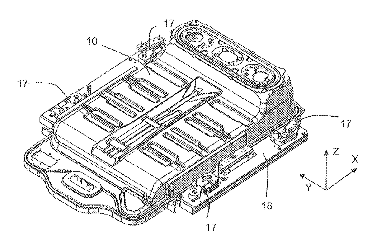 System for locking / unlocking an object under a structure having a hook for drawing and supporting same