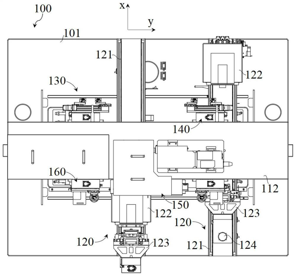 Servo module, OLED screen body laser repairing device and method and defect repairing system