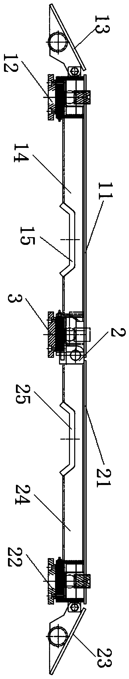 Combined vehicle weighing module and split vehicle weighing system