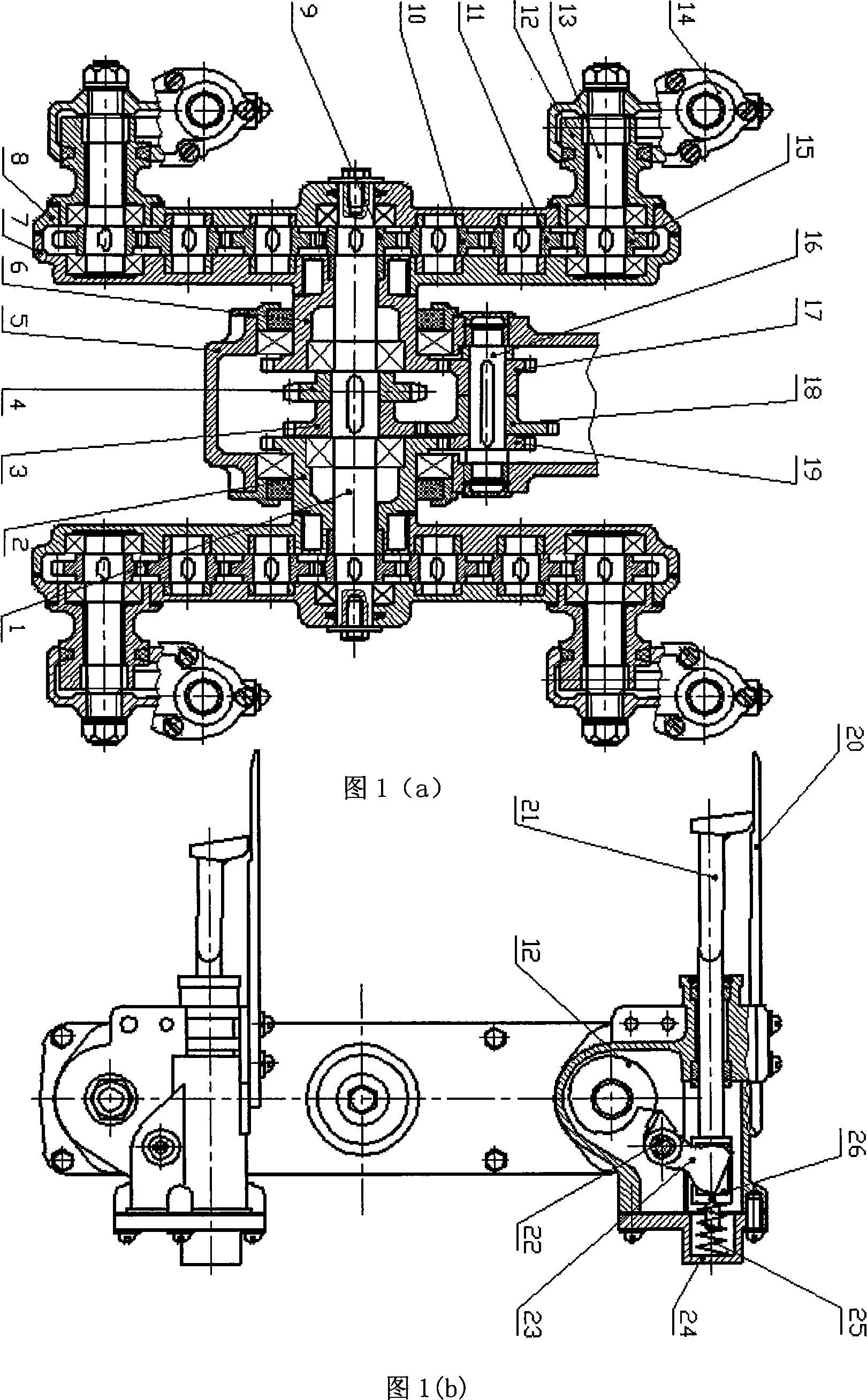 Difference elliptic gear transplanting mechanism and uses thereof