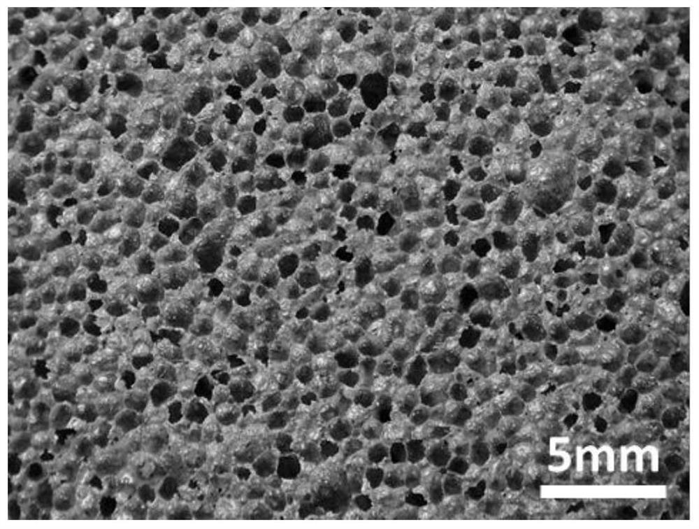 Dry-method powder preparation process of foamed ceramic