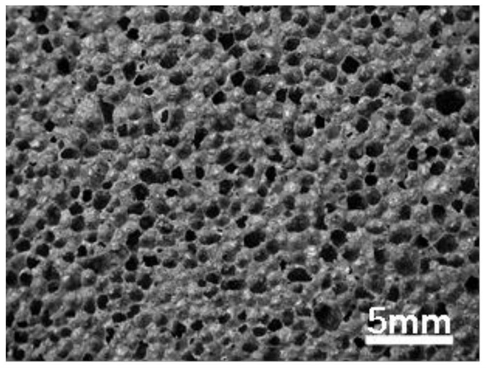 Dry-method powder preparation process of foamed ceramic