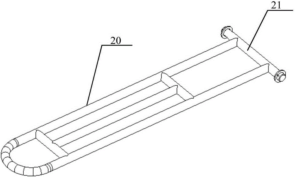 A storage and storage trolley connection device